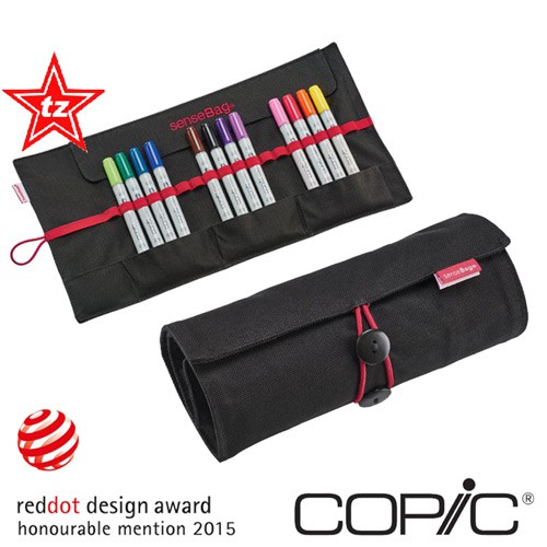 Пенал чёрный для хранения и переноски маркеров Copic (на 18 маркеров)