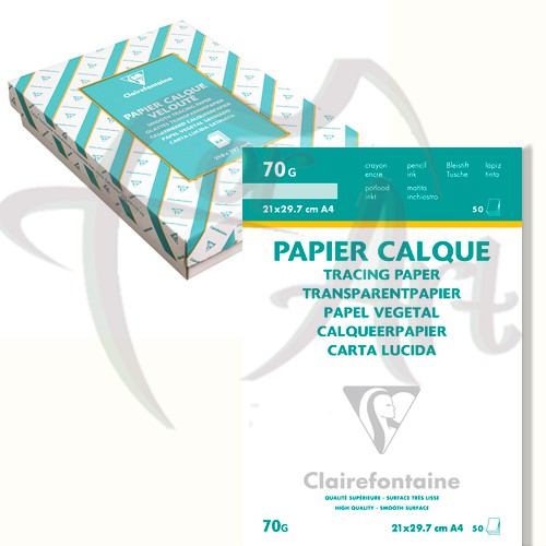 Калька сатиновая в листах Clairefontaine
