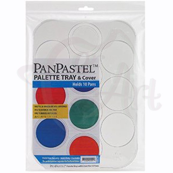 Палитра пластиковая прямоугольная PanPastel 20х28,5см/10 ячеек