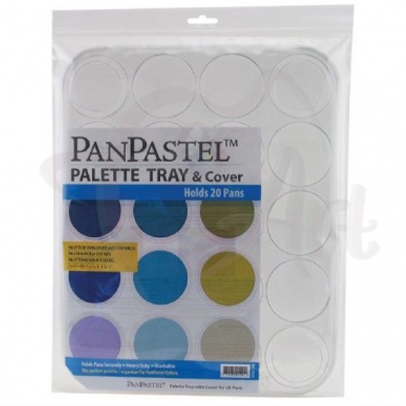 Палитра пластиковая прямоугольная PanPastel 28,5х35,5см/20 ячеек