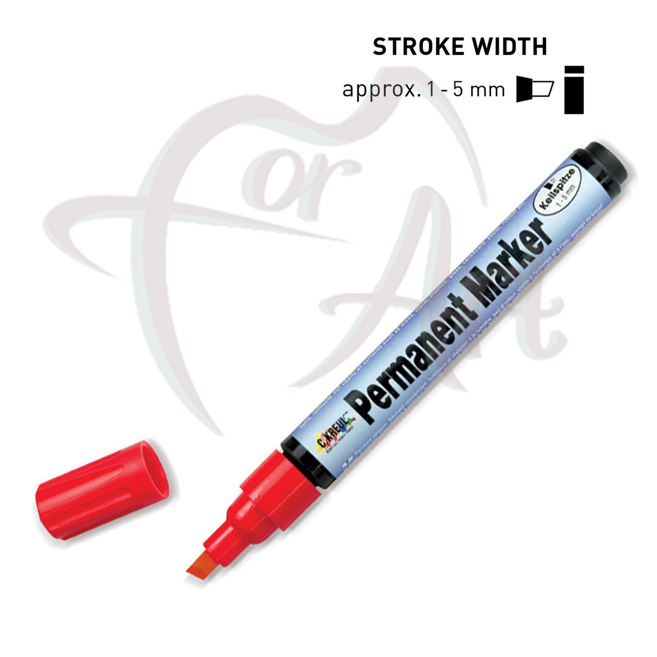 Перманентные маркеры C.Kreul Permanent Marker клиновидный наконечник, ширина линии 1-5мм