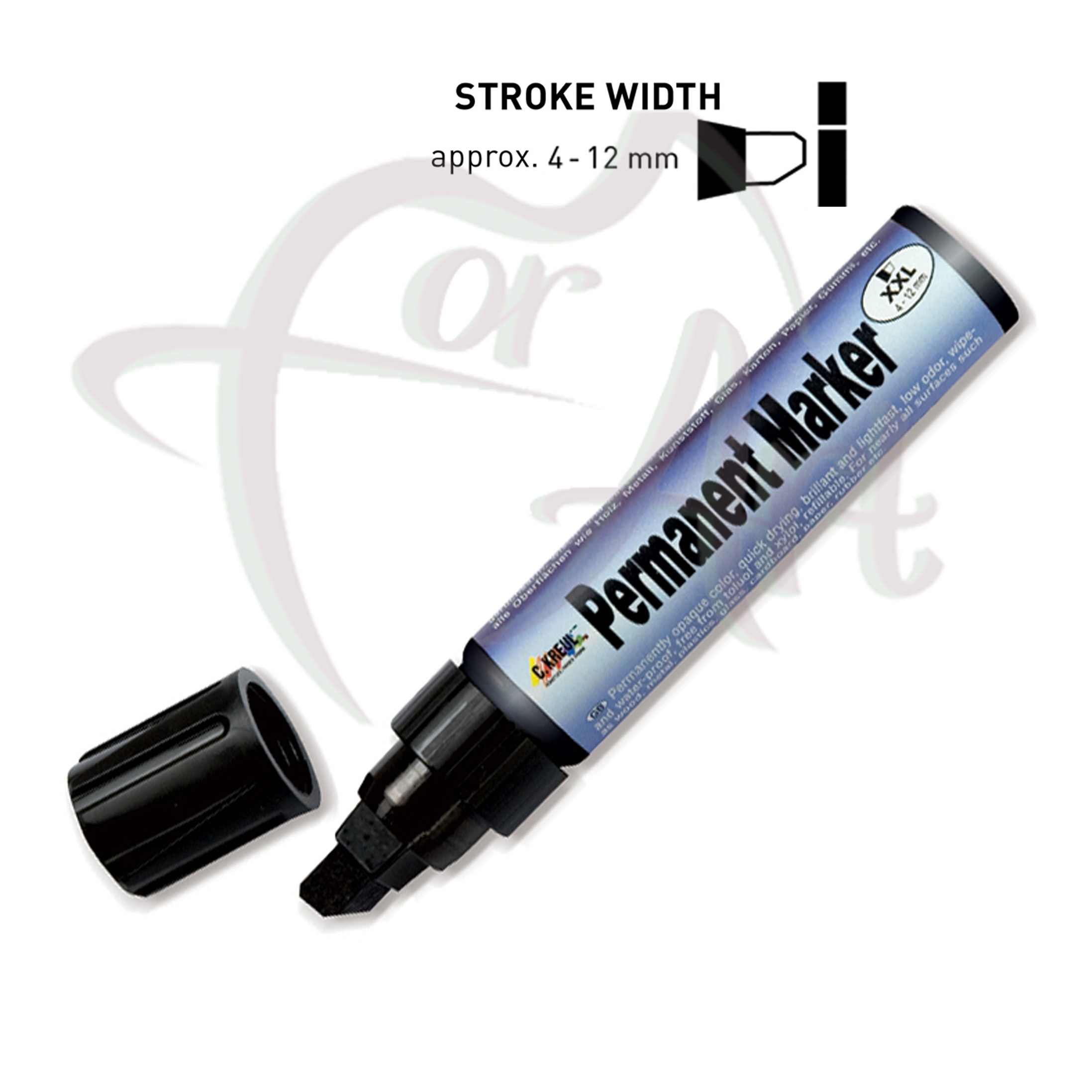 Перманентные маркеры C.Kreul Permanent Marker XXL клиновидный наконечник, ширина линии 4-12мм