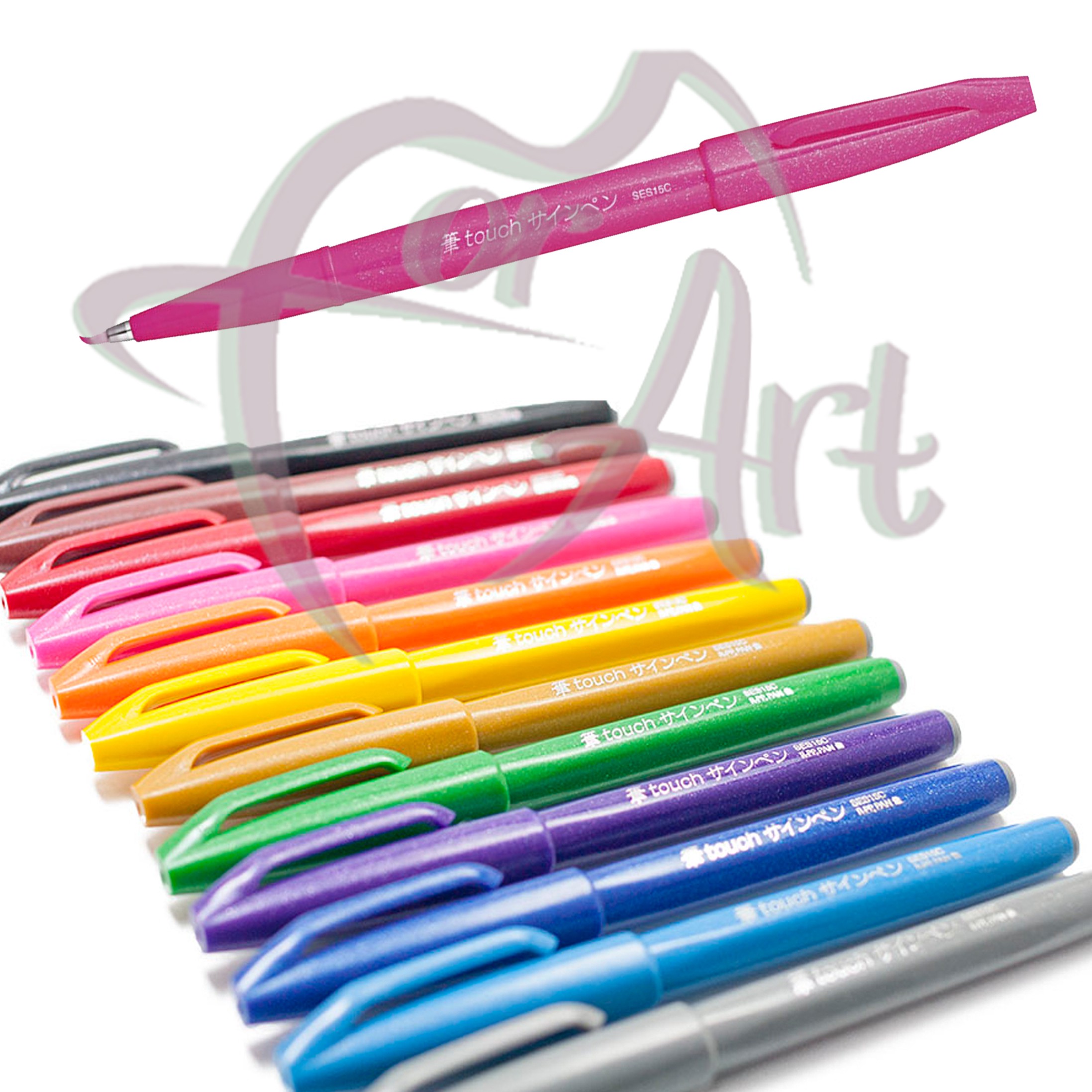 Фломастер-кисть для скетчей на водной основе Pentel Brush Sign Pen