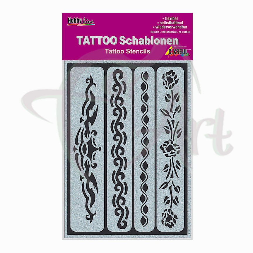 Самоклеящийся трафарет для нанесения татуировок C.Kreul Tattoo- Ленты