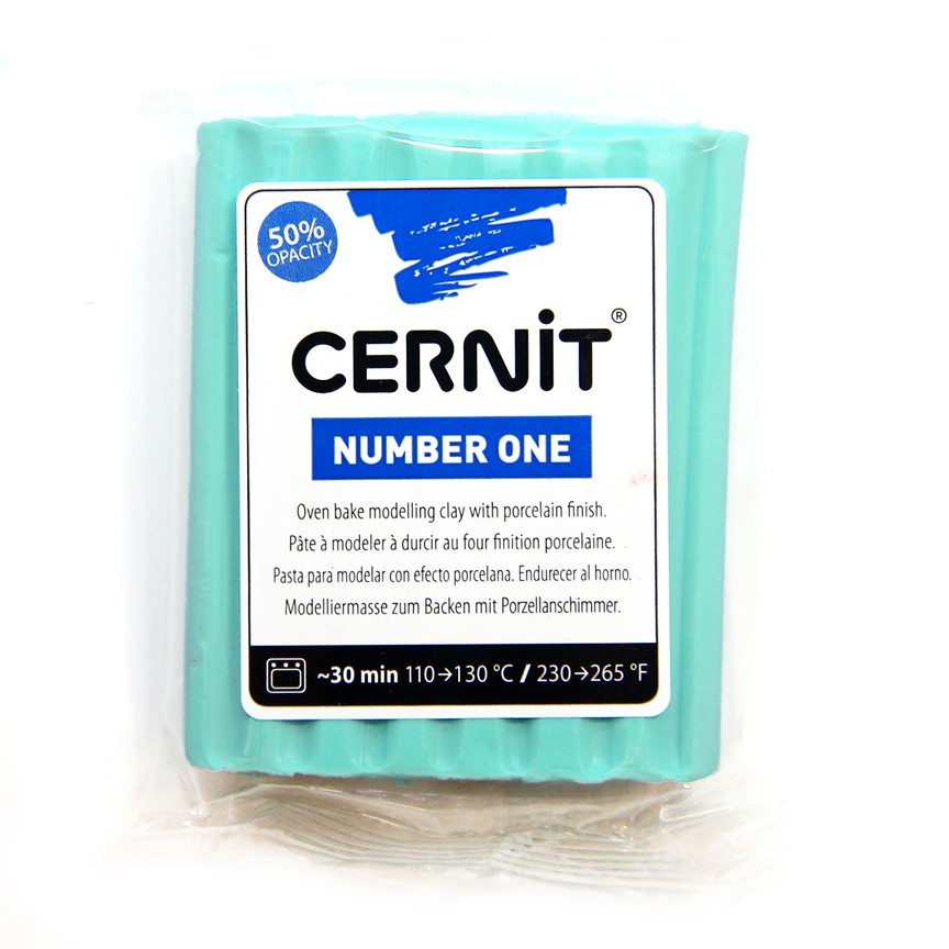 Полимерная глина Cernit Number One/№676- бирюзовый (56гр)