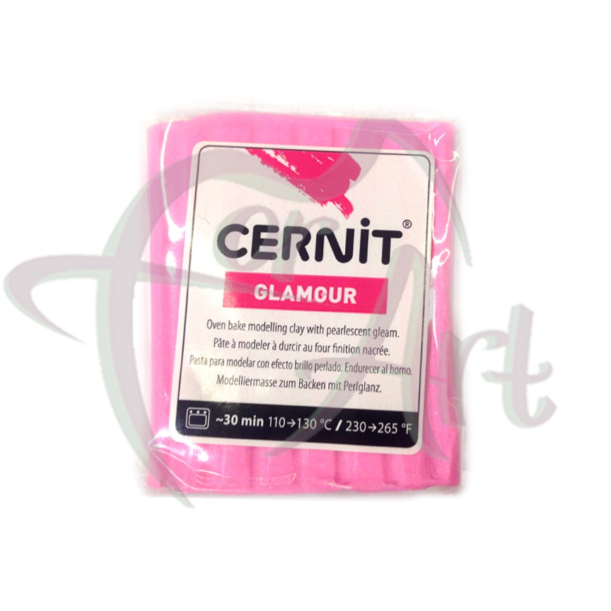 Полимерная глина Cernit Glamour/№922- ярко-розовый перламутр (56гр)