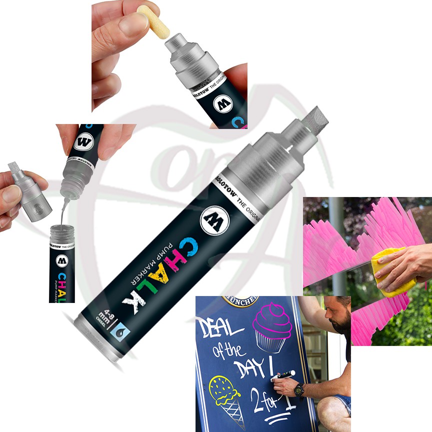Меловые маркеры Molotow Chalk 4-8мм