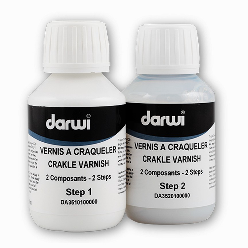 Двухкомпонентный кракелюрный лак для моделита Darwi Crakle Medium/б.100мл