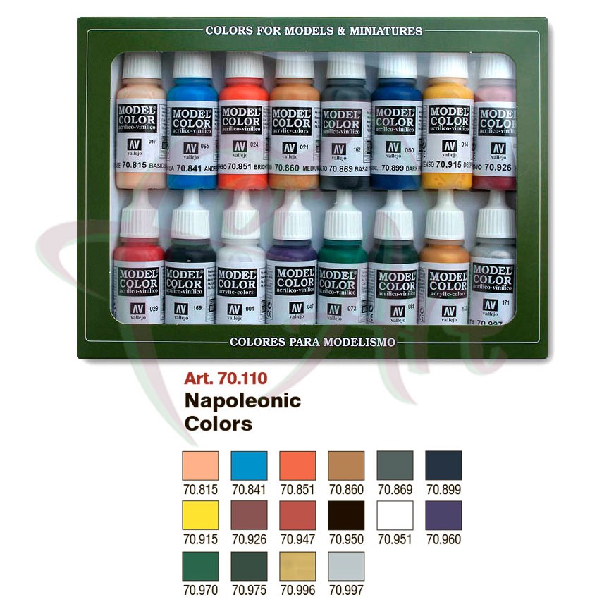 Набор красок для моделизма Vallejo Model Color №10  NAPOLEONICS/16 цв.