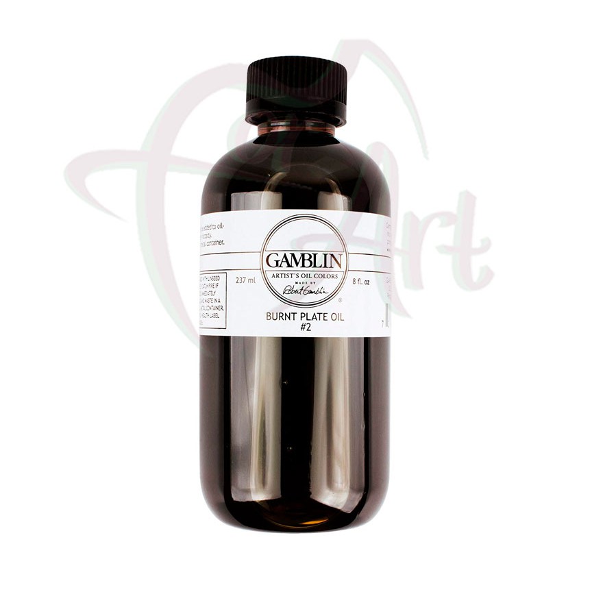 Олифа жженая печатная Burnt Plate Oil Gamblin  #2/б.236мл