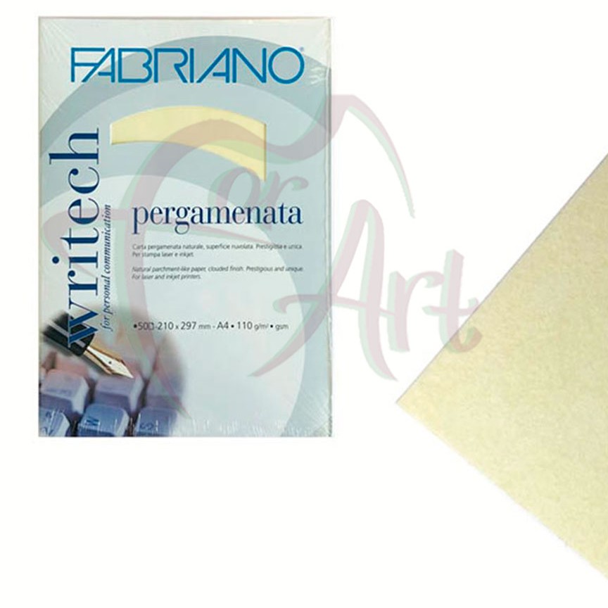 Бумага для каллиграфии- пергамент Fabriano Pergamenata- слоновая кость/A4/50л/110гр