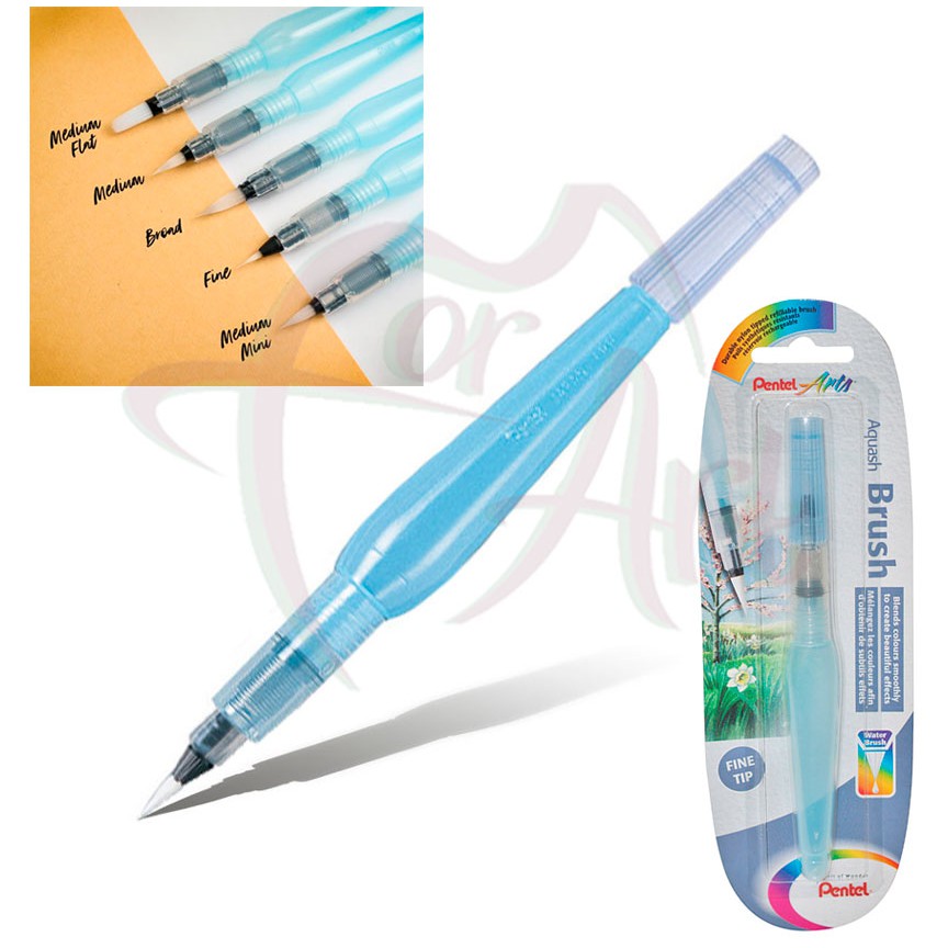 Кисть с резервуаром Pentel Aquash Brush- тонкая/в блистере