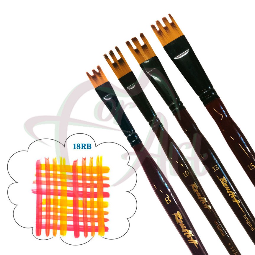 Кисти синтетика фигурные Roubloff серия 18RB Шотландка