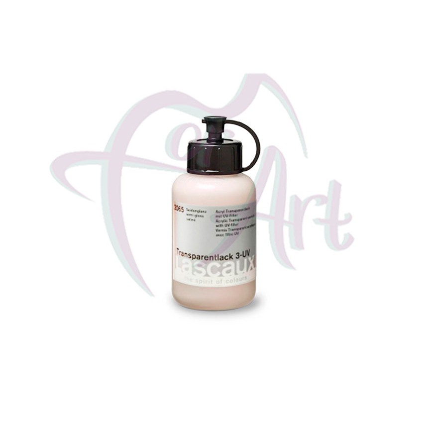 Водно-акриловый лак с UV фильтром шелковистый Lascaux Transparent Varnish 3 UV/85мл