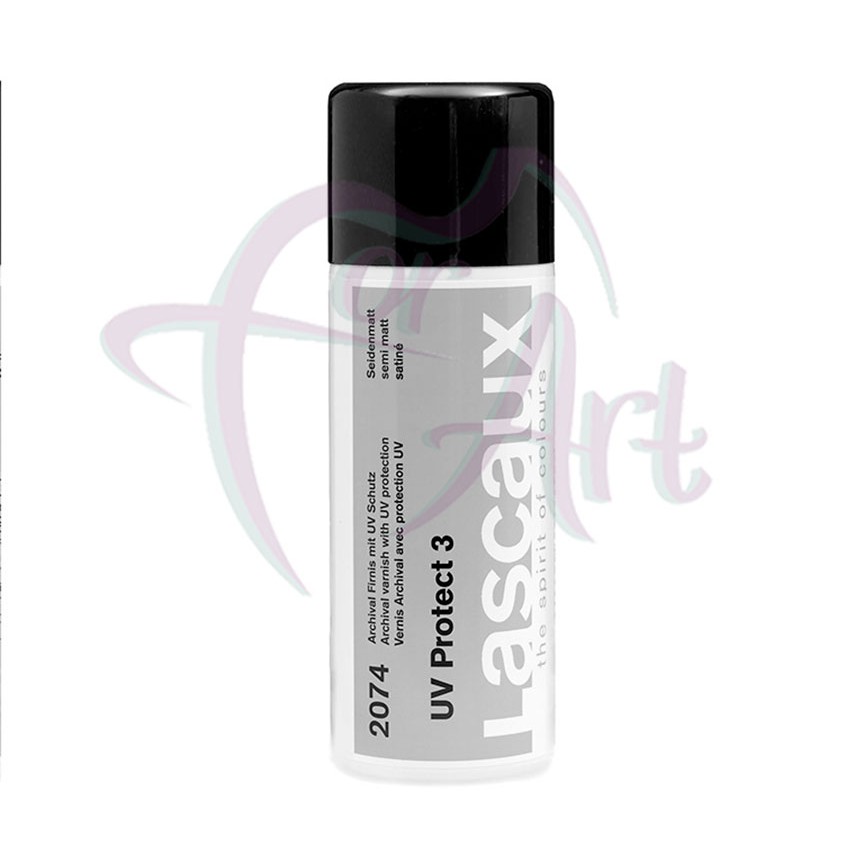 Лак аэрозольный Lascaux UV Protect 3, полуматовый, архивный/400мл