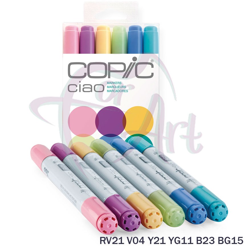 Набор маркеров Copic Ciao Пастельные цвета/6шт.