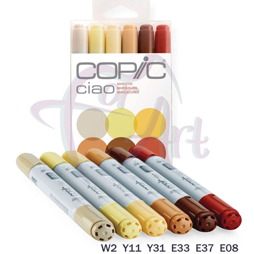 Набор маркеров Copic Ciao Hair (волосы)/6шт.