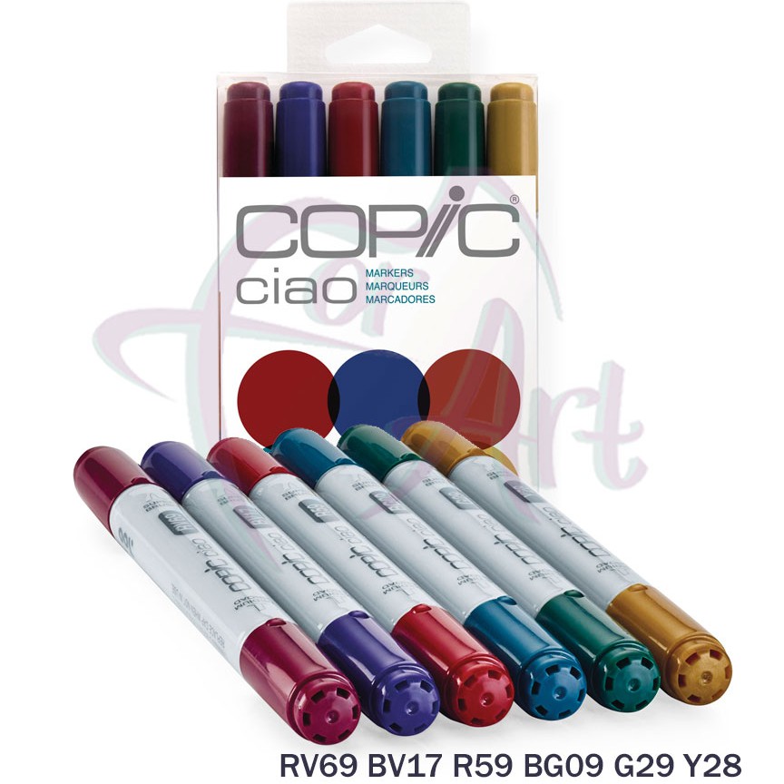 Набор маркеров Copic Ciao Jewel Tones/6шт.