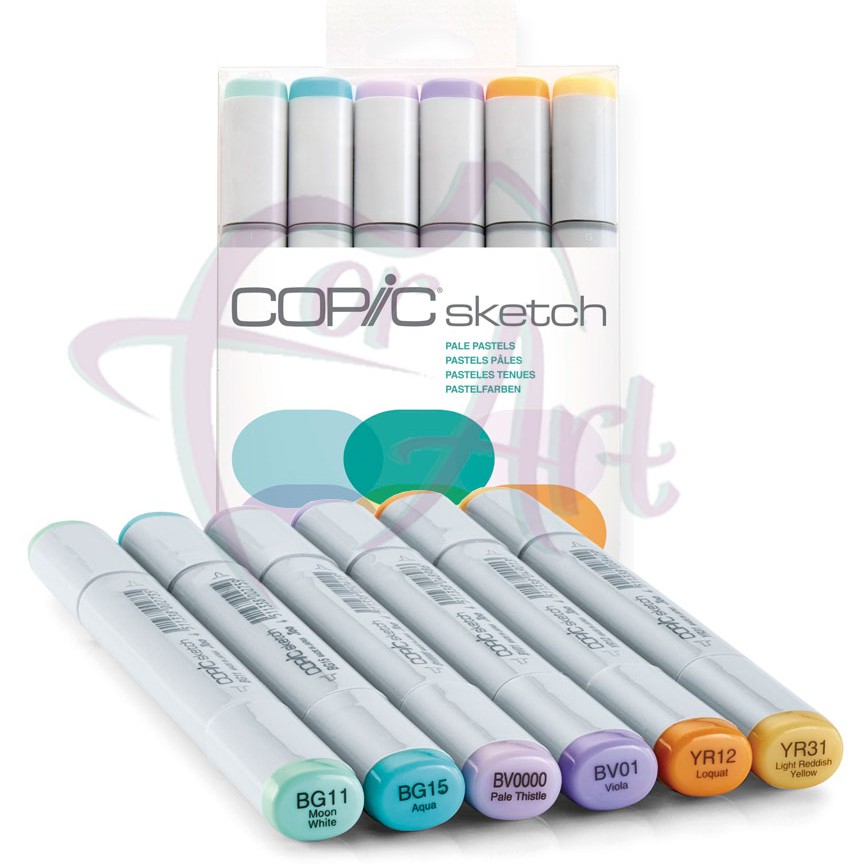 Набор маркеров Copic Sketch Pale Pastels -6шт