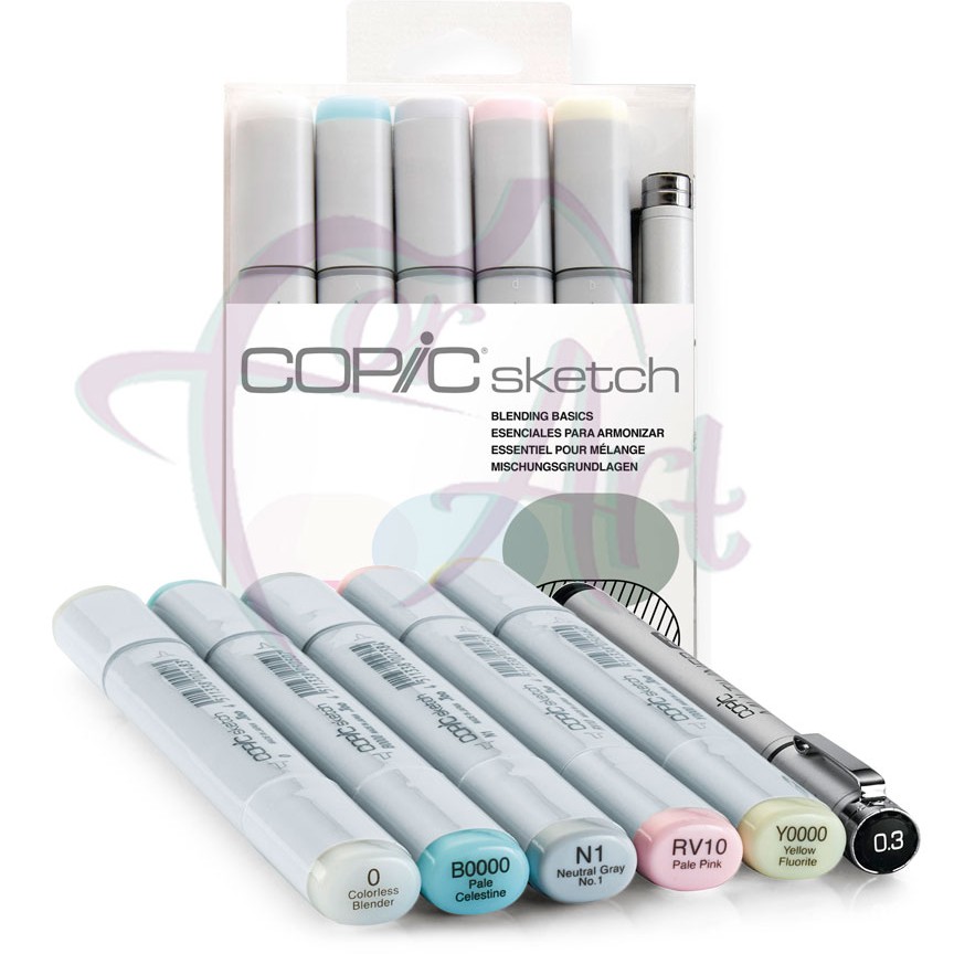 Набор маркеров Copic Sketch Blending Basic -5маркеров+мультилайнер