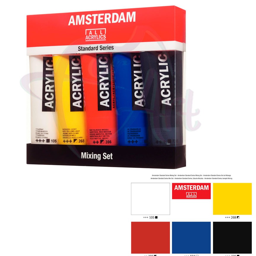 Набор акриловых красок Amsterdam Standard Mixing 5туб по 120мл