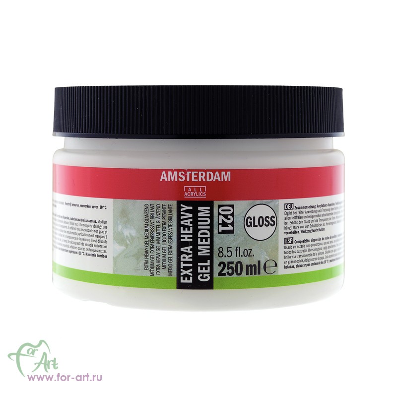 Медиум гель для акрила Amsterdam Extra Heavy Gel Medium Gloss (021)- экстра прочный глянцевый