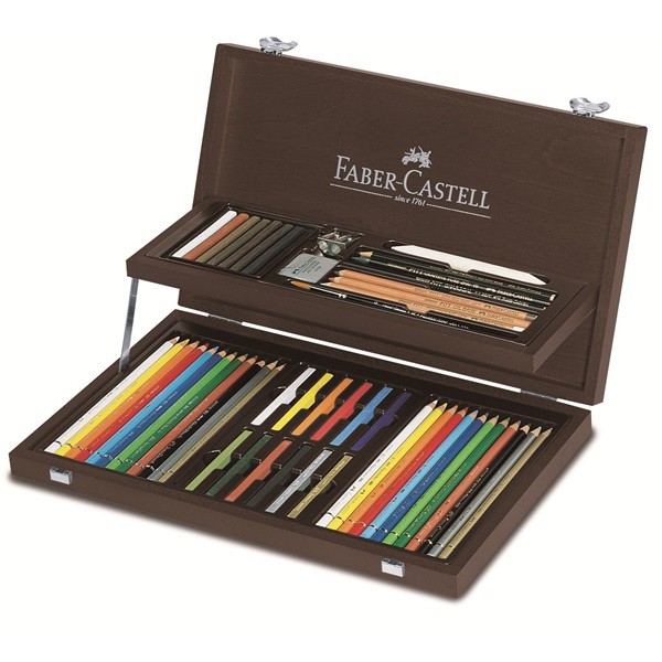 Набор для живописных и графических работ Faber-castell ART&GRAPHIC COMPENDIUM 53 предмета в деревянном ящике